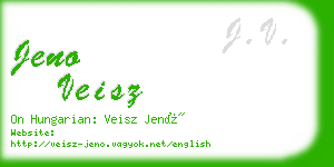 jeno veisz business card